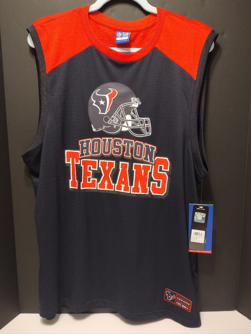 NFL Houston Texans Tank Top Shirt Large